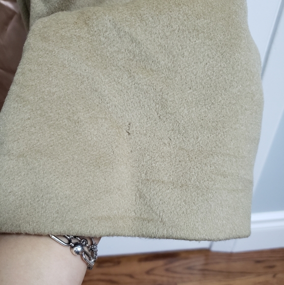 VINTAGE MALLIA Tan Wool & Cashmere Long Coat - Picture 11 of 15